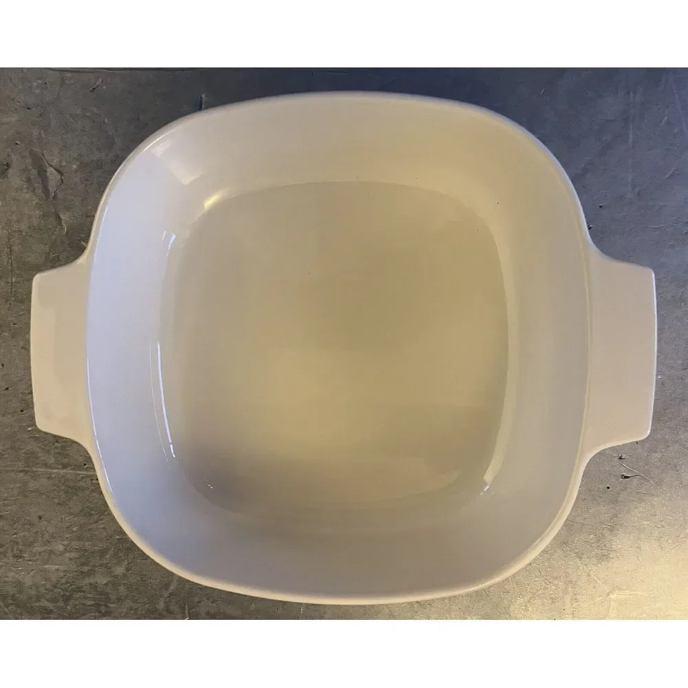Vintage CorningWare‎ Abundance A-2-B 2 Qt Casserole Dish w Amber Pyrex Lid USA